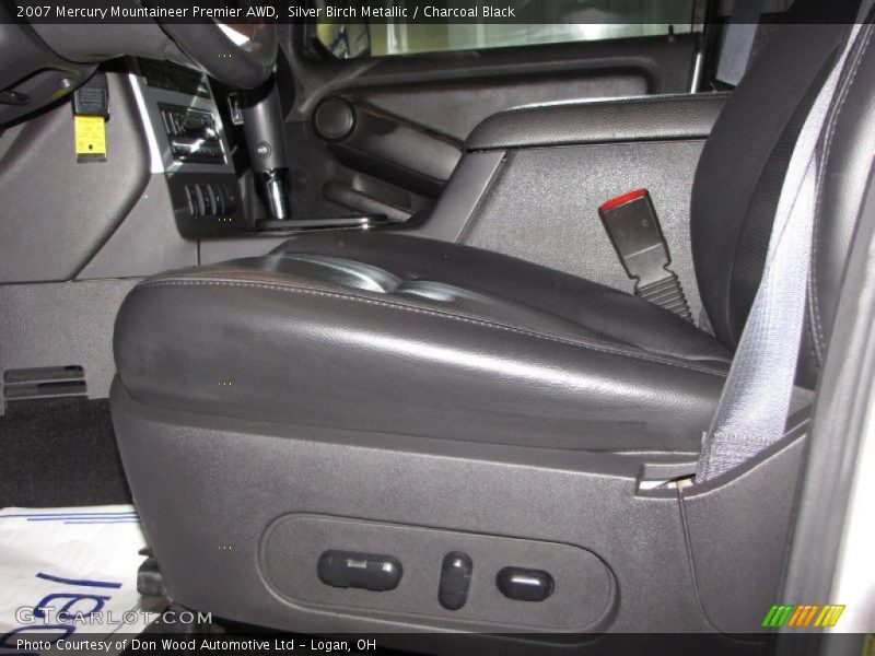 Silver Birch Metallic / Charcoal Black 2007 Mercury Mountaineer Premier AWD