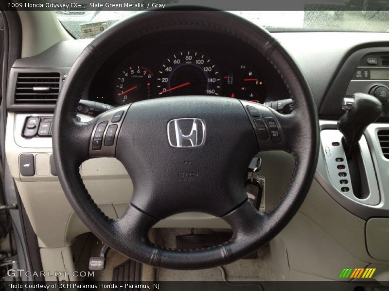 Slate Green Metallic / Gray 2009 Honda Odyssey EX-L