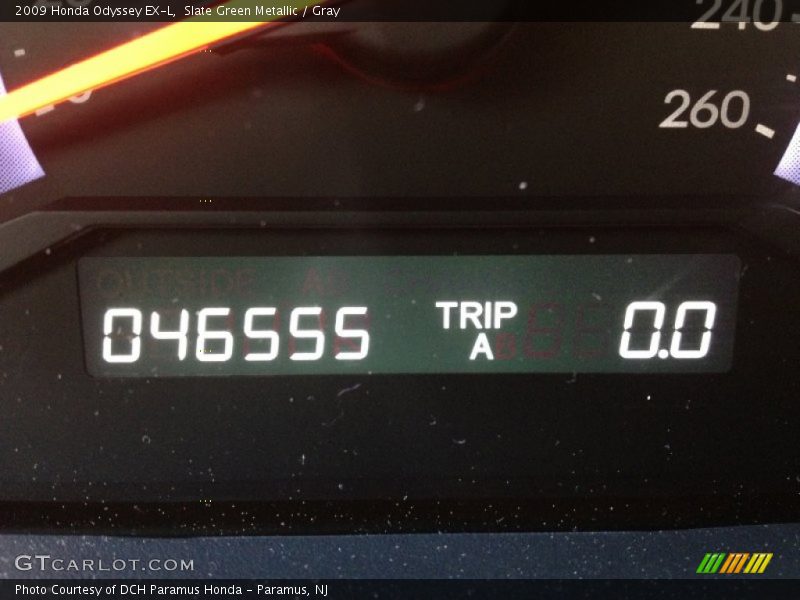 Slate Green Metallic / Gray 2009 Honda Odyssey EX-L