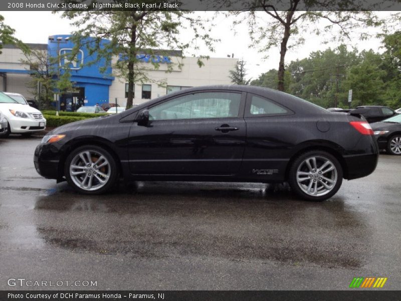 Nighthawk Black Pearl / Black 2008 Honda Civic Si Coupe