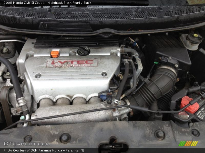 Nighthawk Black Pearl / Black 2008 Honda Civic Si Coupe