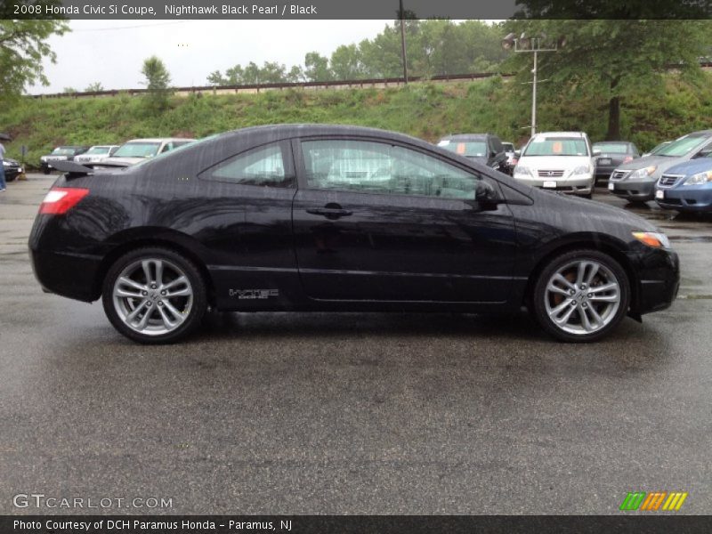 Nighthawk Black Pearl / Black 2008 Honda Civic Si Coupe