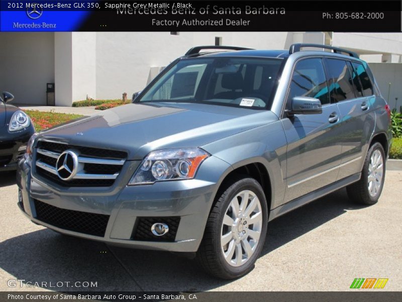 Sapphire Grey Metallic / Black 2012 Mercedes-Benz GLK 350
