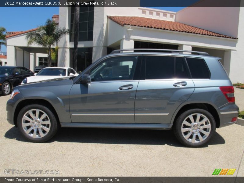 Sapphire Grey Metallic / Black 2012 Mercedes-Benz GLK 350