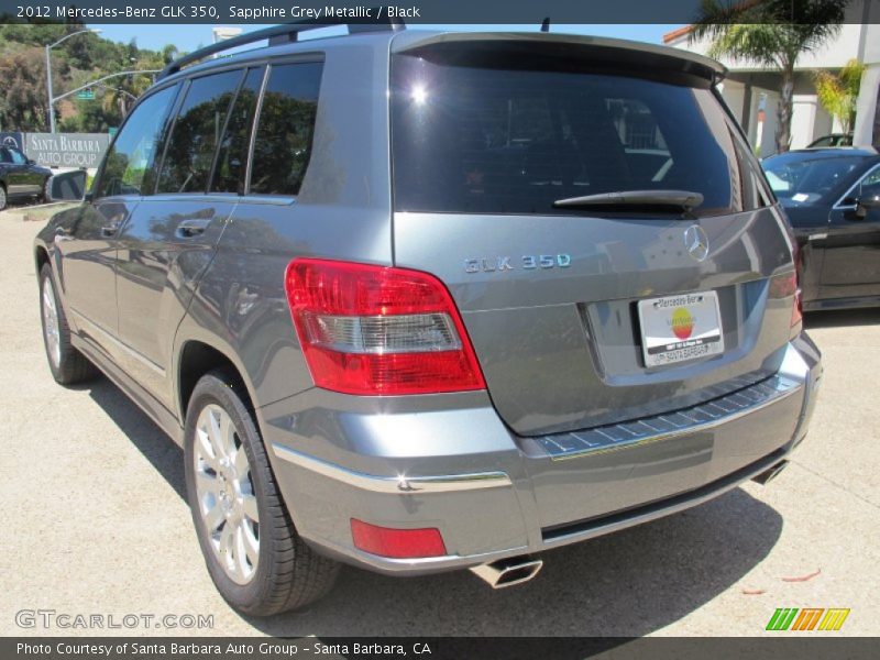 Sapphire Grey Metallic / Black 2012 Mercedes-Benz GLK 350