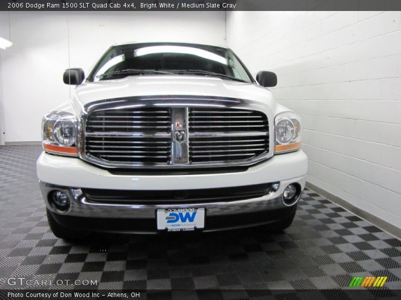 Bright White / Medium Slate Gray 2006 Dodge Ram 1500 SLT Quad Cab 4x4