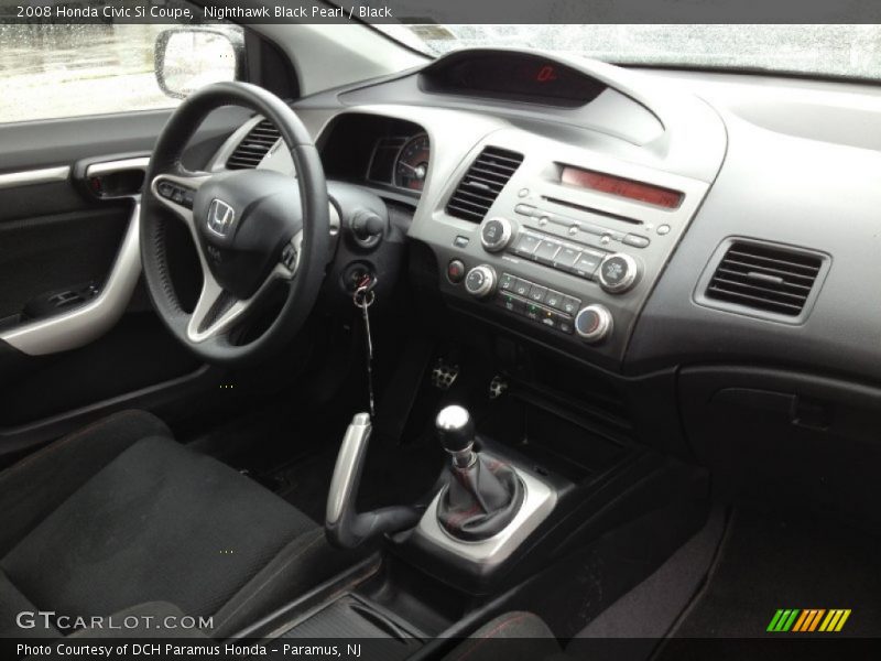 Nighthawk Black Pearl / Black 2008 Honda Civic Si Coupe