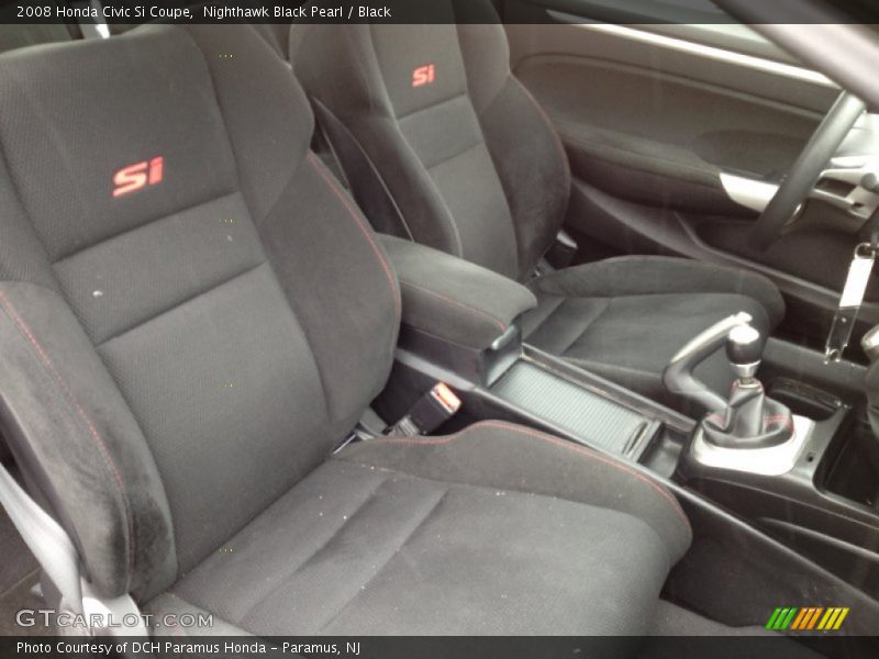 Nighthawk Black Pearl / Black 2008 Honda Civic Si Coupe