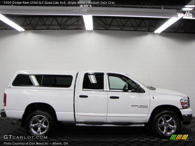 Bright White / Medium Slate Gray 2006 Dodge Ram 1500 SLT Quad Cab 4x4