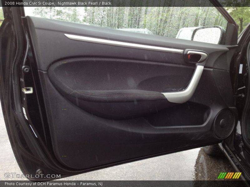 Nighthawk Black Pearl / Black 2008 Honda Civic Si Coupe