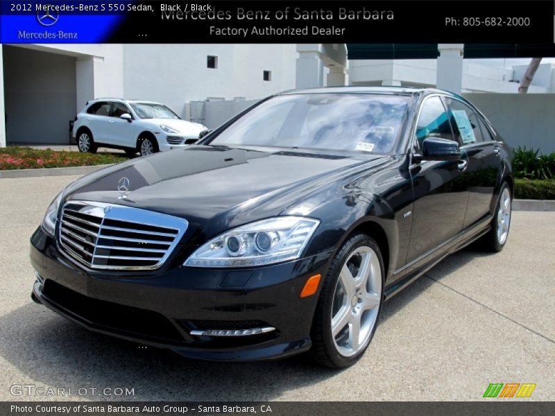 Black / Black 2012 Mercedes-Benz S 550 Sedan