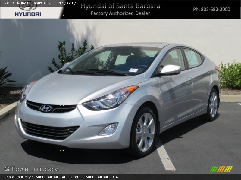 Silver / Gray 2013 Hyundai Elantra GLS