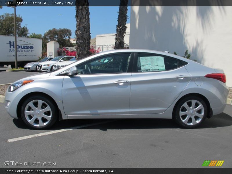 Silver / Gray 2013 Hyundai Elantra GLS