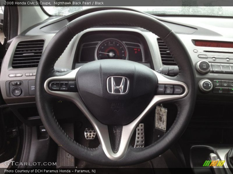 Nighthawk Black Pearl / Black 2008 Honda Civic Si Coupe