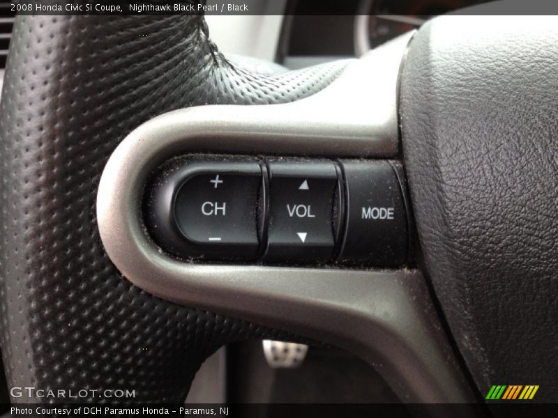 Nighthawk Black Pearl / Black 2008 Honda Civic Si Coupe