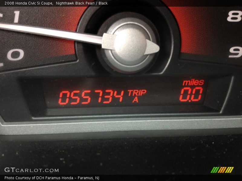 Nighthawk Black Pearl / Black 2008 Honda Civic Si Coupe
