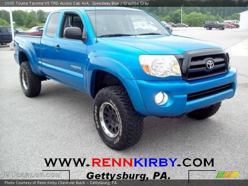 Speedway Blue / Graphite Gray 2005 Toyota Tacoma V6 TRD Access Cab 4x4