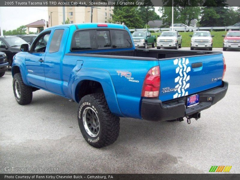 Speedway Blue / Graphite Gray 2005 Toyota Tacoma V6 TRD Access Cab 4x4