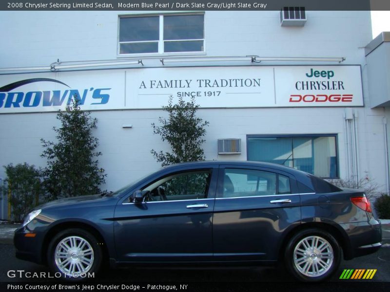 Modern Blue Pearl / Dark Slate Gray/Light Slate Gray 2008 Chrysler Sebring Limited Sedan