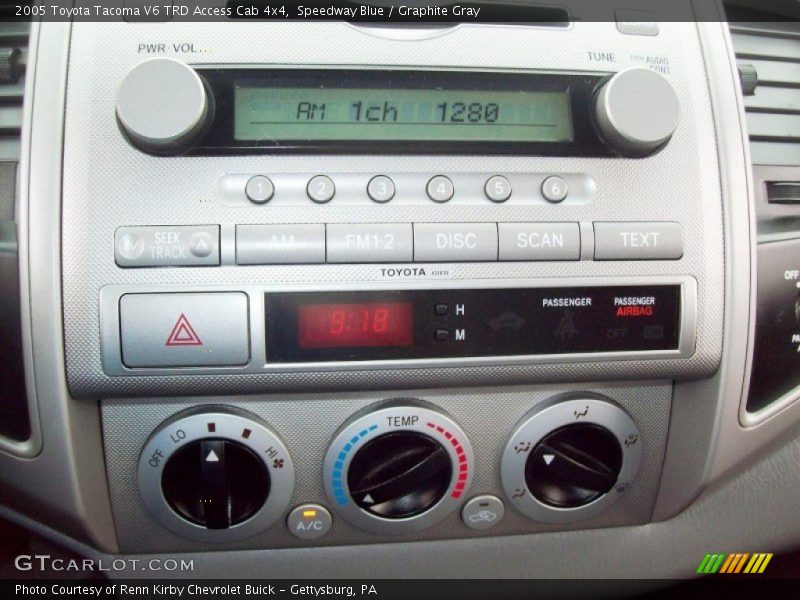 Controls of 2005 Tacoma V6 TRD Access Cab 4x4