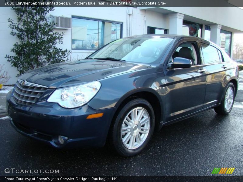 Modern Blue Pearl / Dark Slate Gray/Light Slate Gray 2008 Chrysler Sebring Limited Sedan