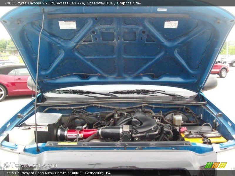 Speedway Blue / Graphite Gray 2005 Toyota Tacoma V6 TRD Access Cab 4x4