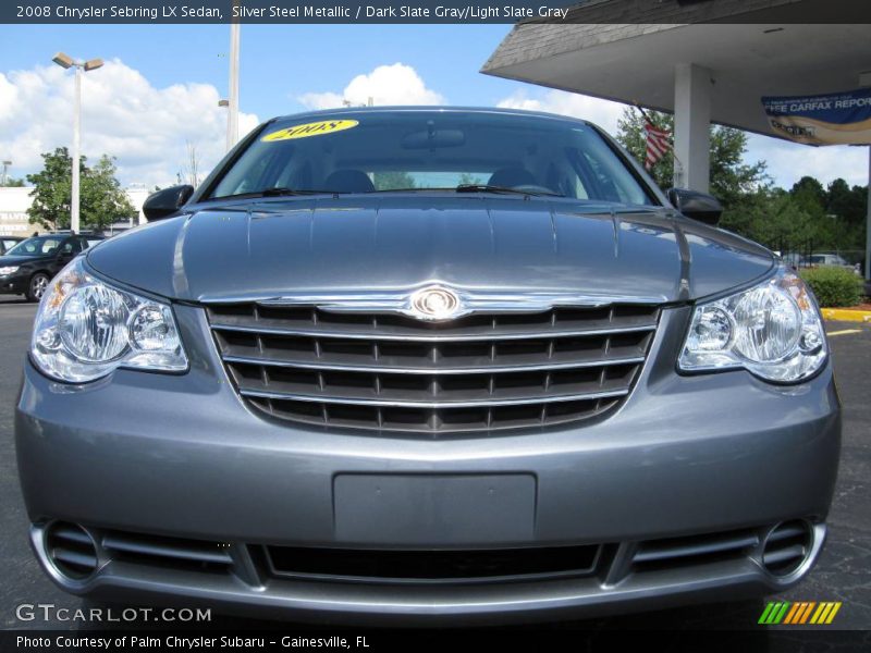 Silver Steel Metallic / Dark Slate Gray/Light Slate Gray 2008 Chrysler Sebring LX Sedan