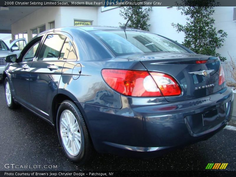 Modern Blue Pearl / Dark Slate Gray/Light Slate Gray 2008 Chrysler Sebring Limited Sedan