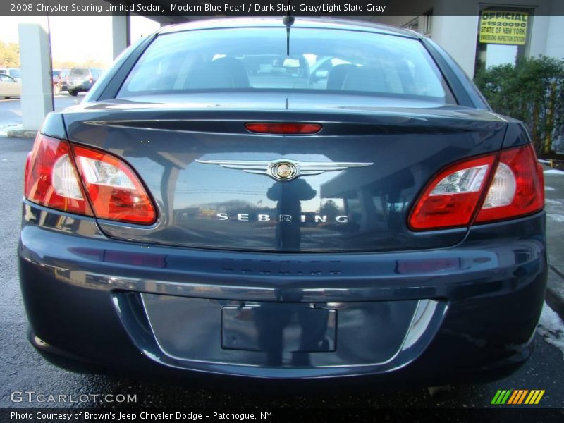 Modern Blue Pearl / Dark Slate Gray/Light Slate Gray 2008 Chrysler Sebring Limited Sedan
