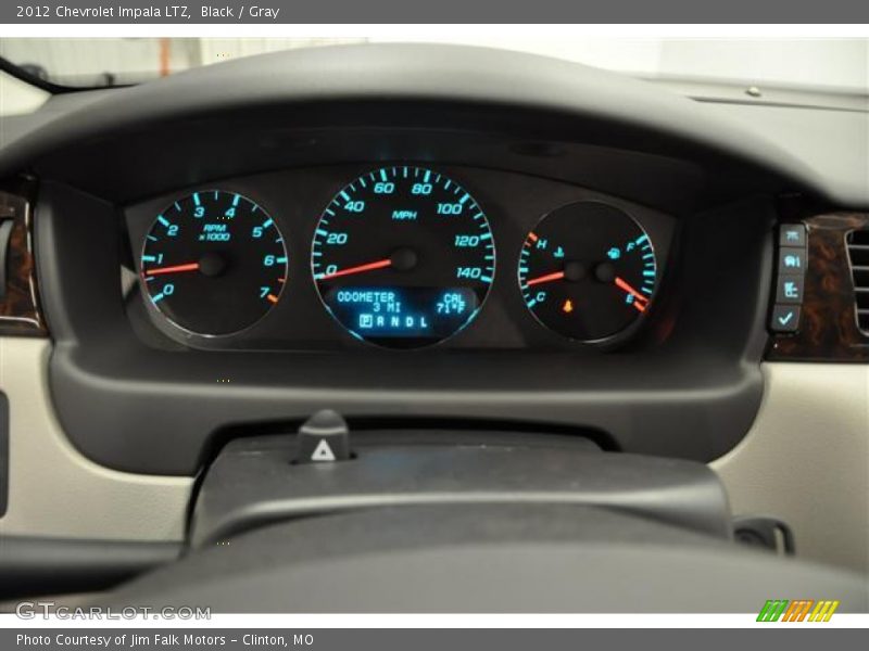 Black / Gray 2012 Chevrolet Impala LTZ