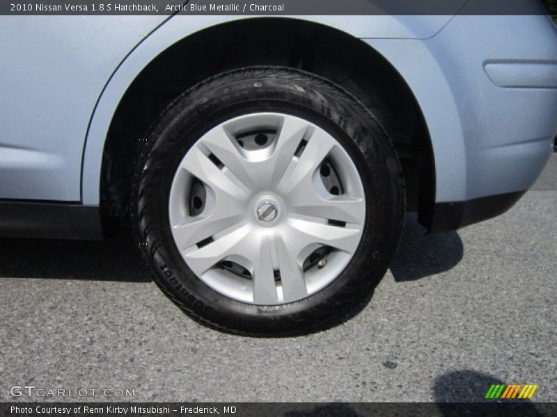 Arctic Blue Metallic / Charcoal 2010 Nissan Versa 1.8 S Hatchback
