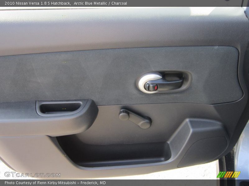 Arctic Blue Metallic / Charcoal 2010 Nissan Versa 1.8 S Hatchback