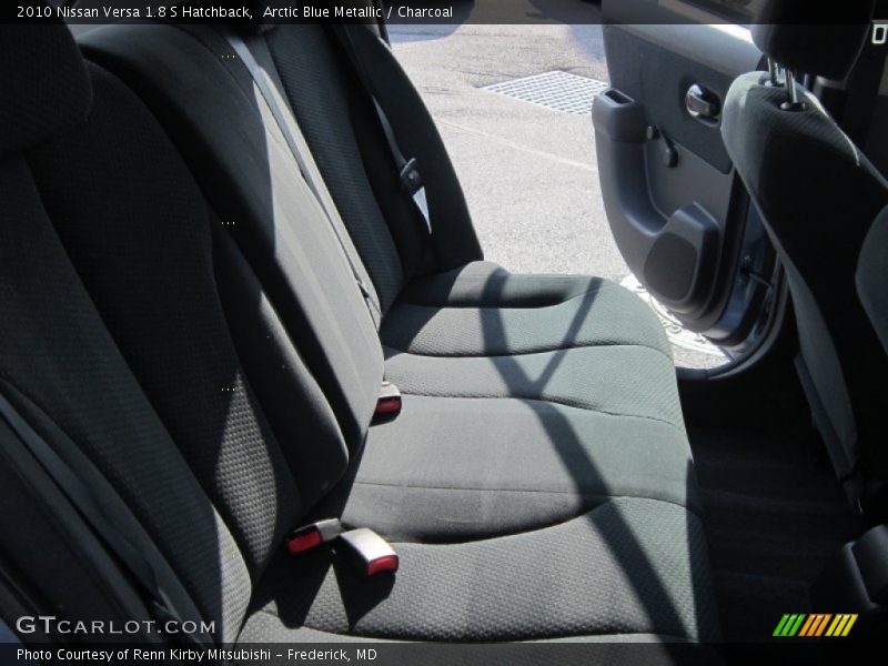 Arctic Blue Metallic / Charcoal 2010 Nissan Versa 1.8 S Hatchback