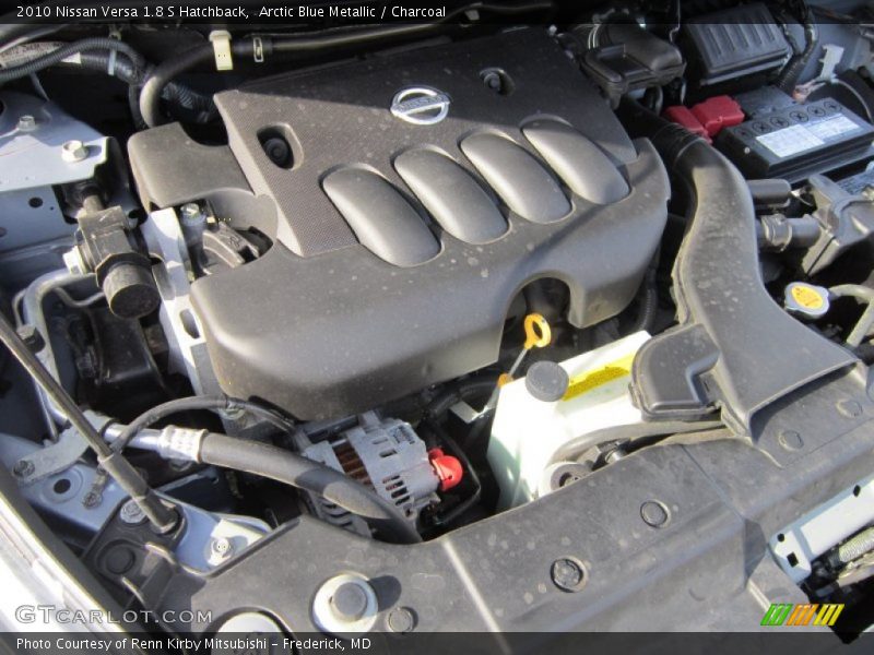 Arctic Blue Metallic / Charcoal 2010 Nissan Versa 1.8 S Hatchback