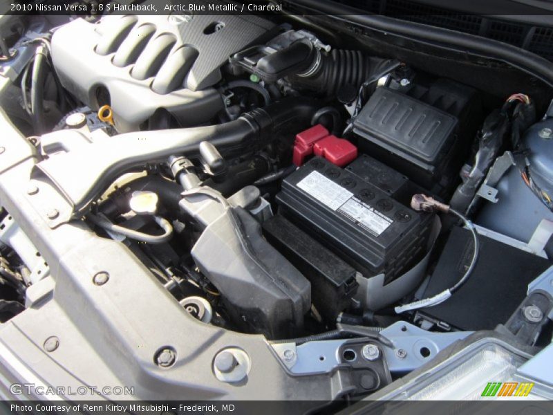 Arctic Blue Metallic / Charcoal 2010 Nissan Versa 1.8 S Hatchback