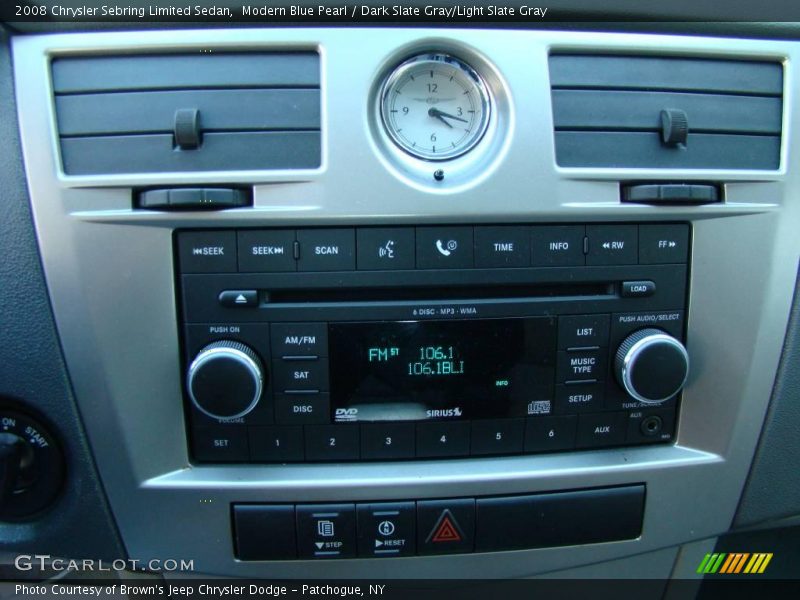 Modern Blue Pearl / Dark Slate Gray/Light Slate Gray 2008 Chrysler Sebring Limited Sedan