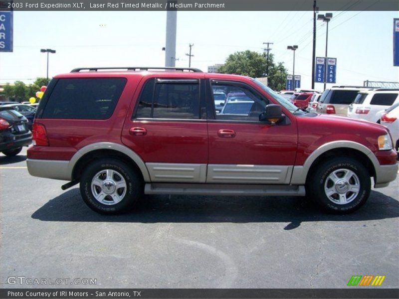 Laser Red Tinted Metallic / Medium Parchment 2003 Ford Expedition XLT