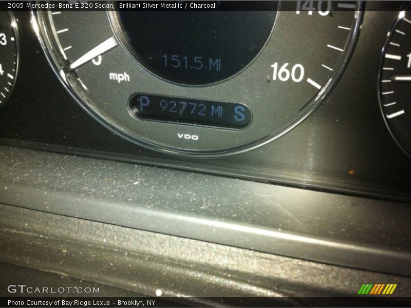 Brilliant Silver Metallic / Charcoal 2005 Mercedes-Benz E 320 Sedan