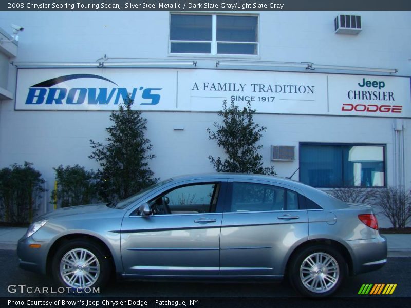Silver Steel Metallic / Dark Slate Gray/Light Slate Gray 2008 Chrysler Sebring Touring Sedan