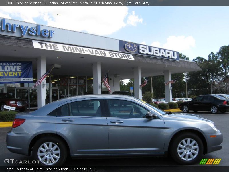 Silver Steel Metallic / Dark Slate Gray/Light Slate Gray 2008 Chrysler Sebring LX Sedan