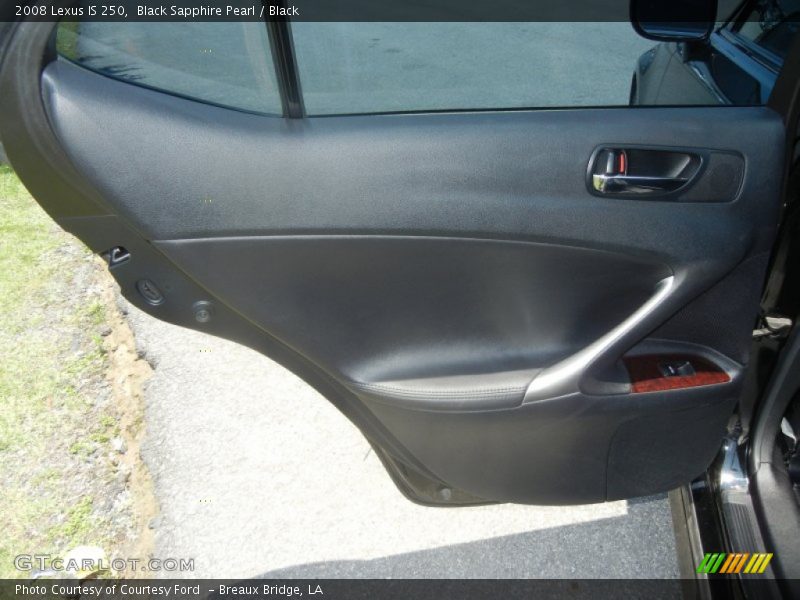 Black Sapphire Pearl / Black 2008 Lexus IS 250