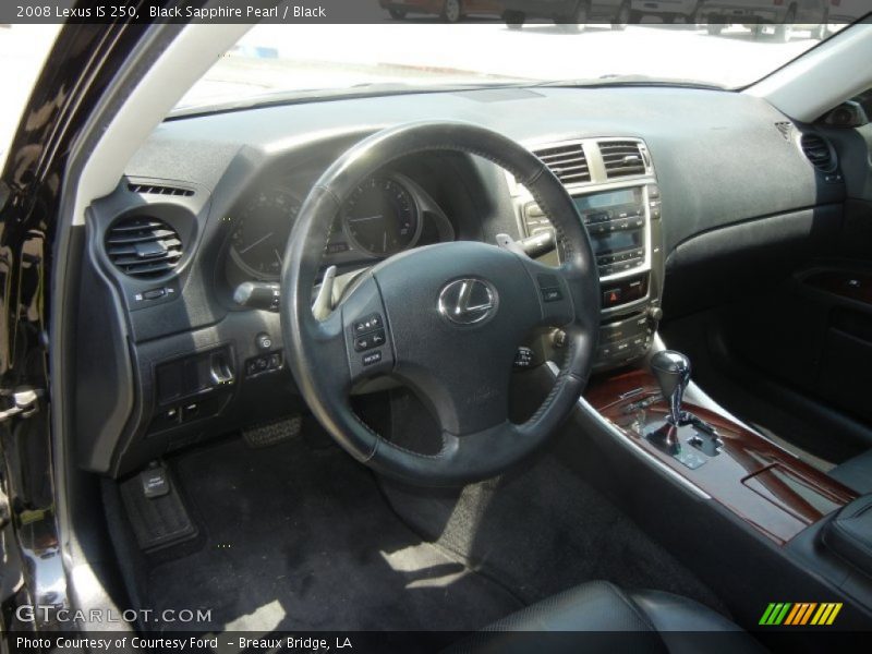 Black Sapphire Pearl / Black 2008 Lexus IS 250
