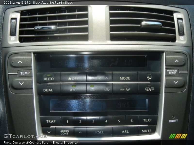 Black Sapphire Pearl / Black 2008 Lexus IS 250