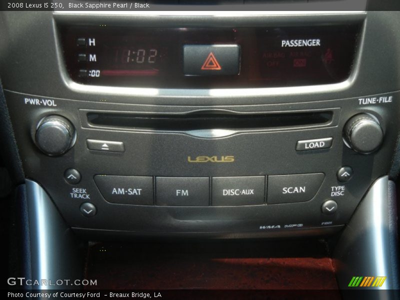 Black Sapphire Pearl / Black 2008 Lexus IS 250