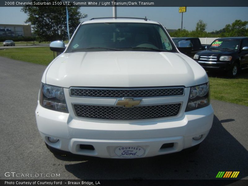 Summit White / Light Titanium/Dark Titanium 2008 Chevrolet Suburban 1500 LTZ