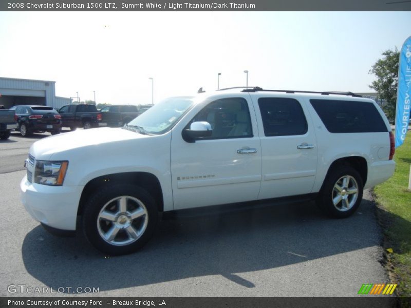 Summit White / Light Titanium/Dark Titanium 2008 Chevrolet Suburban 1500 LTZ