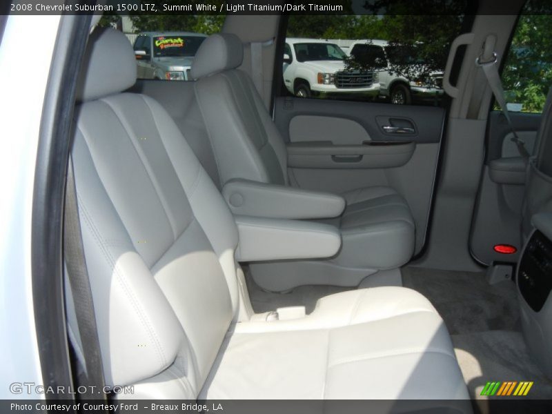 Summit White / Light Titanium/Dark Titanium 2008 Chevrolet Suburban 1500 LTZ
