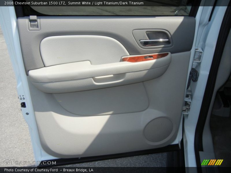 Summit White / Light Titanium/Dark Titanium 2008 Chevrolet Suburban 1500 LTZ