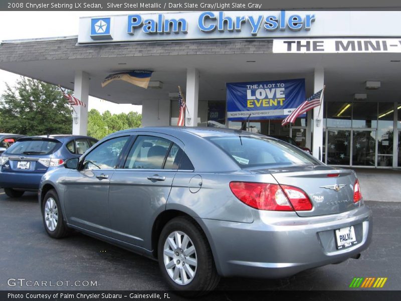 Silver Steel Metallic / Dark Slate Gray/Light Slate Gray 2008 Chrysler Sebring LX Sedan