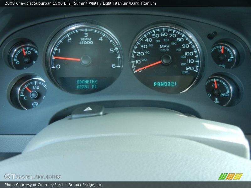 Summit White / Light Titanium/Dark Titanium 2008 Chevrolet Suburban 1500 LTZ